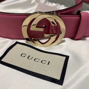 Pink Gucci Belt Size 85/34